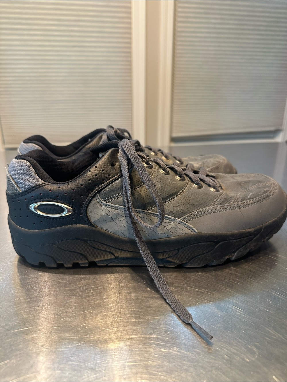 Oakley Gray and Black Trail-Style Athletic Shoes